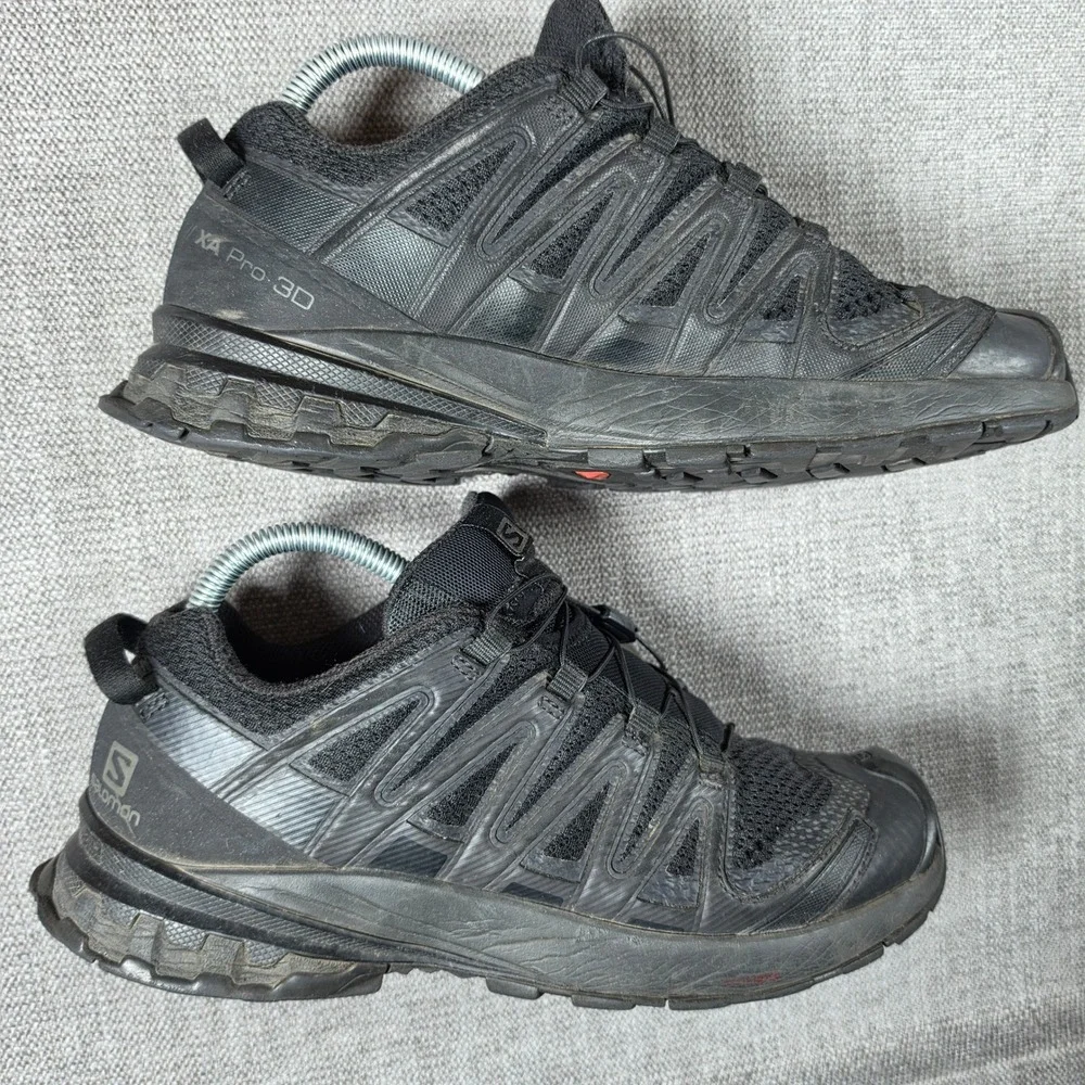 Salomon XA Pro 3D 409874 Mens 8 Black Trail Running Hiking Shoes